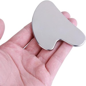 Outil Gua Sha en acier inoxydable en forme de cœur pour le massage du visage, les soins de la peau, la relaxation musculaire, le <span class=keywords><strong>drainage</strong></span> <span class=keywords><strong>lymphatique</strong></span> - Product Image 2