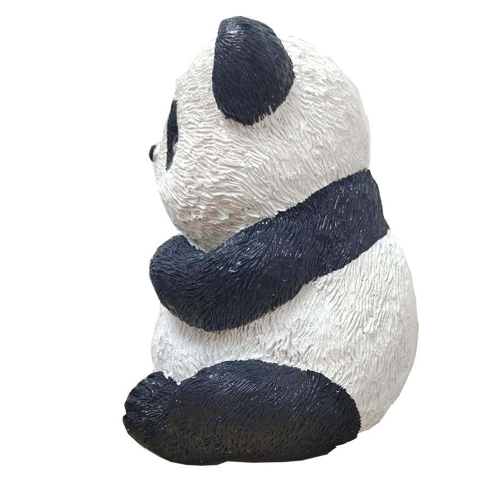 Cute Panda Statue Resin Animal Sculpture Home Desk Decor Panda Lover Gift Small Ornament Collectible Office Bookshelf