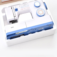 Machine à Coudre Ménagère Portable E370, Multifonctionnelle, Point Noué, Mini Machine à Coudre à Main pour la Maison