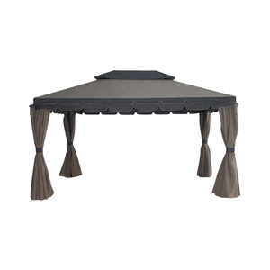Gazebo en métal à cadre en alliage d'aluminium de luxe de taille personnalisée en <span class=keywords><strong>bois</strong></span> naturel traité sous pression pour voitures garages auvents carports - Product Image 5