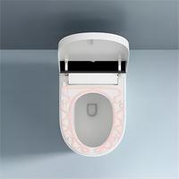Articles sanitaires modernes automatiques montés au sol Capteur de pied de chasse automatique allongé Réservoir d'eau dissimulé Toilette intelligente intelligente