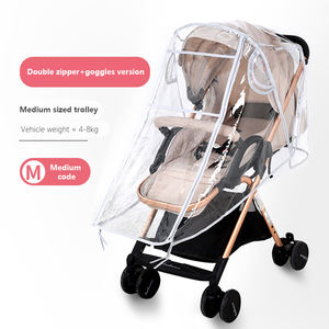 Capa de Chuva para Carrinho de Bebê Fabricada na China, Dobrável, Transparente, Tamanho Personalizado para 0-3 Anos - Product Image 2