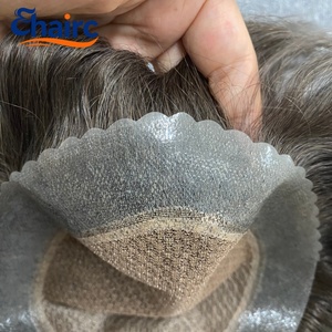 Système capillaire pour hommes AUS Double Mesh, 100% <span class=keywords><strong>cheveux</strong></span> humains, base double couche durable et respirante pour hommes - Product Image 1