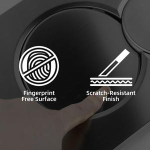 אסלה קיר נסתרת עם מיכל הדחה סמוי, כפתור הדחה מפלסטיק, וטיח בלתי נראה - Product Image 3