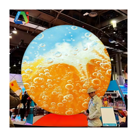 Pantalla LED de Globo Terráqueo Creativa para Planetario y Exhibición, Pantalla Curva Redonda de 360 Grados, Video Wall de Pantalla LED Esférica Flexible
