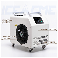 Usine 1hp refroidisseur d'eau bain de glace avec refroidissement et chauffage bain de glace refroidisseur d'eau contrôle Wifi