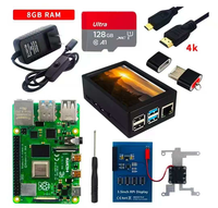 Raspberry Pi 4B 4GB/8GB Placa de Desarrollo Linux con Protección IP40 Certificación RoHS y 3C Kit de Aprendizaje de Programación