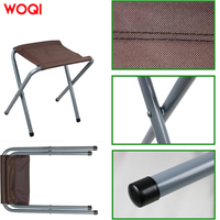 Table et chaises pliantes de jardin d'extérieur en aluminium les plus vendues de WOQI (1 table et 4 chaises)