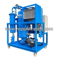 HOPU Nuevo Purificador de Aceite Hidráulico al Vacío Trifásico de 380V con 5 Años de Garantía, Planta de Purificación y Filtración de Aceite In Situ