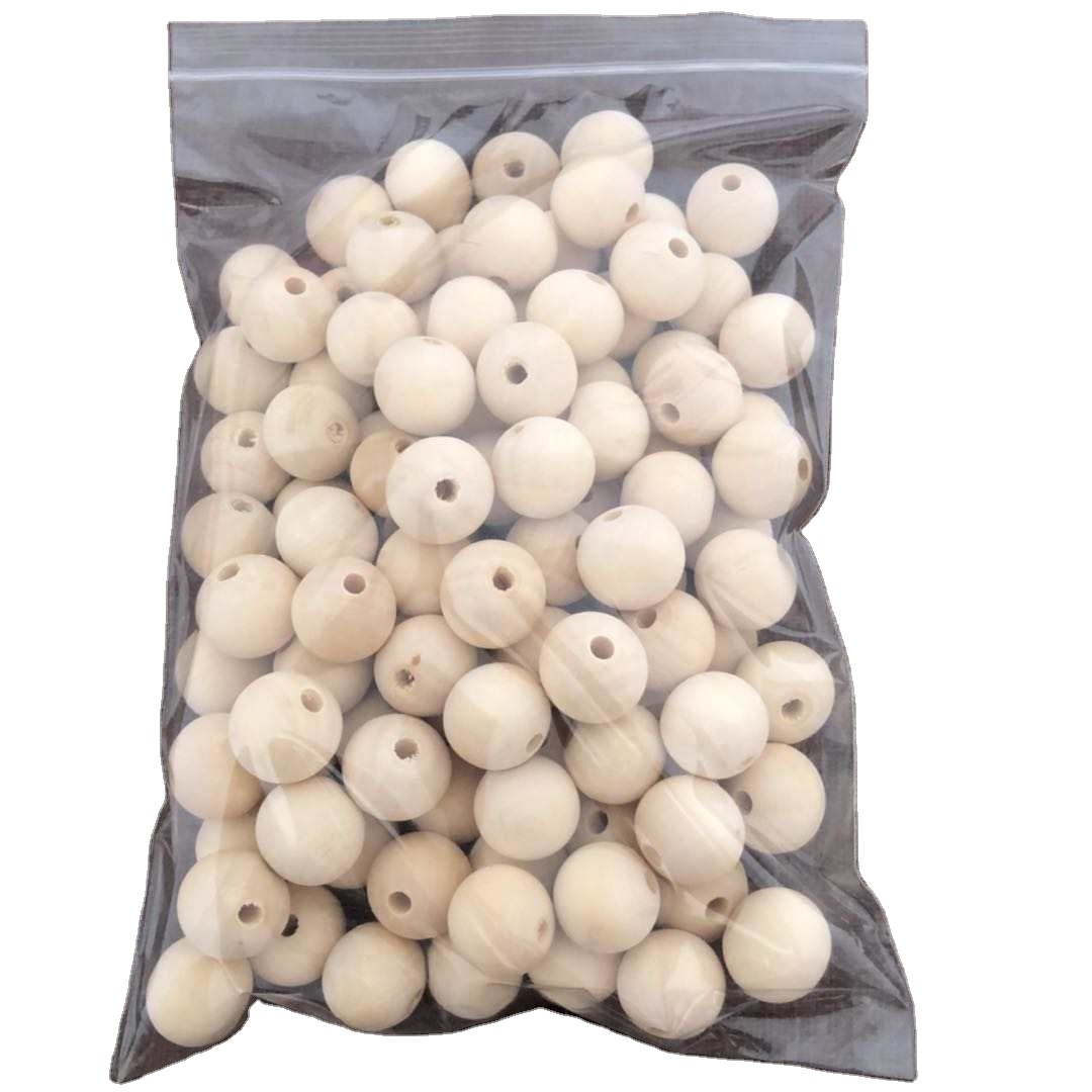 Необработанные деревянные бусины 20 мм, круглые деревянные бусины лотоса для гирлянды, макраме, фермерского декора, изготовления ювелирных изделий и рукоделия