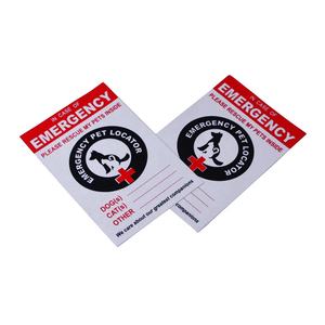 En caso de emergencia, por favor, Rescue a mi perro, gato y mascotas dentro de la ventana, pegatina de vinilo reflectante - Product Image 3