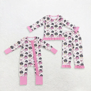 ชุดเสื้อผ้าเด็กผู้หญิงลายต้นไม้สีชมพูพร้อมโบว์ ดีไซน์ใหม่ สำหรับคริสต์มาส - Product Image 4