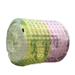 Ticari sıcak satış şişme satılık su parkı içinde su oyuncakları en popüler şişme su silindiri özelleştirilmiş PVC