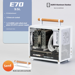 <span class=keywords><strong>ALBOX</strong></span> E70, caja de host pequeña ITX de inserción directa, fuente de alimentación SFX, Mini portátil de mano de 9L, USB fresco, aluminio, pequeño, para el Non-A4C24U35 - Product Image 2