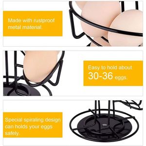 Soporte de Almacenamiento en Espiral para Cocina, Dispensador de Huevos de Alambre Metálico, Soporte para Cápsulas de Café - Product Image 4