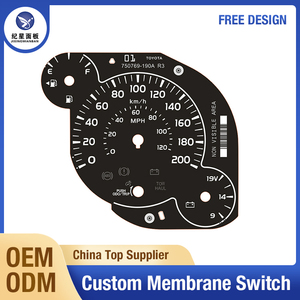 ฟิล์มฉลากแผงหน้าปัดดิจิตอลอัจฉริยะสำหรับยานยนต์ไฟฟ้าหลายรุ่นแบบกำหนดเอง  เมมเบรนสวิตช์ จี๋ซิง แอลคิว ประเทศจีน - Product Image 5