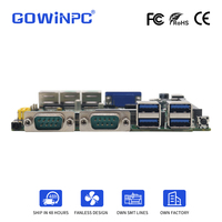 Carte mère industrielle embarquée N100 N200 N150 Quad Core Intel Double 3x RTL8111G LAN pour VGA Win10 Win11 Ubuntu CentOS DC 12V