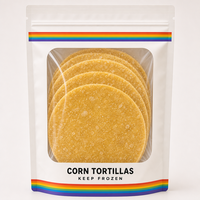 Sachet alimentaire souple thermoscellable en PET/VMPET/PA/PE pour aliments pour bébés, tortillas congelées, farine, gâteaux et burritos