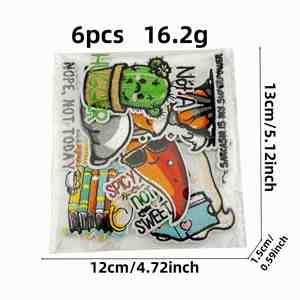 Nouveaux patchs brodés thermocollants écologiques, motifs mignons de dessins animés, animaux amusants (Panda, renard, chat épicé) pour la décoration de vêtements et de chapeaux - Product Image 2