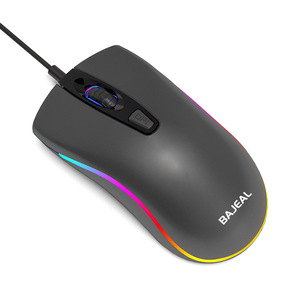 เมาส์เกมมิ่งแบบมีสาย Bajeal 5 ปุ่ม RGB Backlit Optical สำหรับมือขวา เชื่อมต่อผ่าน USB สำหรับคอมพิวเตอร์และแล็ปท็อป - Product Image 4
