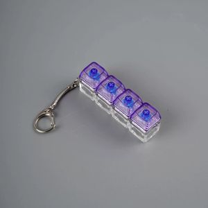 Llavero LED Portátil Colorido Goldshine, Juguete Antiestrés Totalmente Transparente de Cuatro Llaves, el Más Vendido, Moderno, <span class=keywords><strong>para</strong></span> Fiestas, Luminoso - Product Image 5