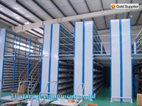 Étagère de stockage robuste en acier pour entrepôt, grenier, mezzanine, capacité de charge de 300 kg par étagère
