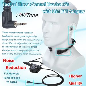 Auriculares con control de garganta y control de ruido para walkie-talkie set de piezas de 7,1mm + u94 PTt antiruido telescópico - Product Image 3