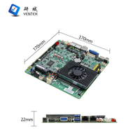 Carte mère industrielle Mini ITX OEM ODM Intel I3 I5 4ème génération 4030U 4300U DDR3 VGA HD Display 2 LAN 6 COM HD VGA DC 12V
