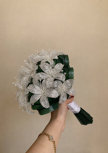 Bouquet di Fiori con Perline Lily 2026, Decorazione per Natale e Capodanno, Arredamento per Casa e Fioristi, Bouquet da Sposa - Product Image 4