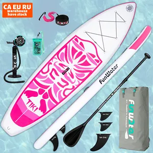 FUNWATER Dropshipping Sup Paddle Board Supboards Stand Up Paddle Surfboard dengan Fins Paddle-Board Wakesurf Board