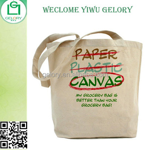 canvas bags woman shoulder bag Customized printed canvas handbag white color - Product Image 2