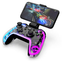 Manette de jeu sans fil 2,4 G tri-mode à effet Hall, six axes, gyroscope, détection de mouvement, vibration pour Switch, PS4, PC, Android, iOS