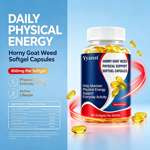 Complément Énergétique Quotidien à Base de Plantes Horny Goat Weed pour Hommes, Soutien Physique en Gélules Molles 800mg, 90 pièces, pour l'Activité Quotidienne, Marque Privée OEM - Product Image 6