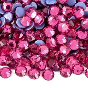 Oleeya Venta al por Mayor de Pedrería Termoadhesiva Rosa Fucsia, Cristales de Strass Fuertes para Decoración de Ropa y Lazos - Product Image 2