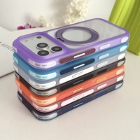 Coque de téléphone magnétique transparente 2-en-1 avec béquille invisible rotative à 360° et protection anti-chute pour iPhone 17 16 Pro Max – Vente en gros