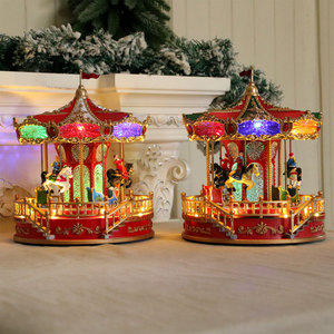 Nouvelle boîte à musique Saint Glowing avec carrousel musical - Cadeau de Noël, Décoration - Product Image 3