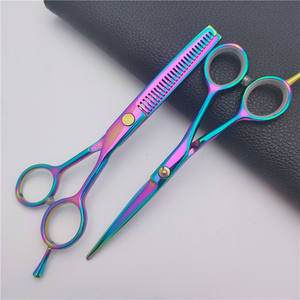 กรรไกรตัดผม Y7 ขนาด 5.5 นิ้ว ใบมีดแบน สแตนเลส คมกริบ ด้ามจับขนาดกลาง อุปกรณ์ตัดผมสำหรับร้านเสริมสวย - Product Image 2