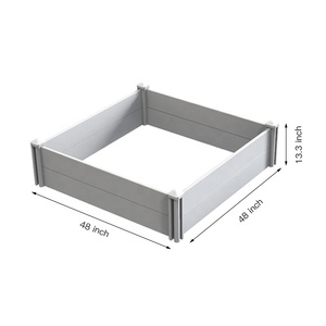 Fentech 4x4 Blanc <span class=keywords><strong>pas</strong></span> <span class=keywords><strong>cher</strong></span> en gros en plastique vinyle pvc lit de jardin <span class=keywords><strong>surélevé</strong></span> pour légumes - Product Image 4