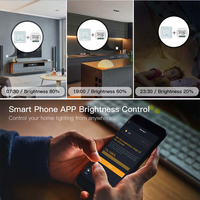 Módulo regulador de intensidad Zigbee LangYeao de 1/2 canal, 100W, instalación oculta, compatible con Alexa y Google Home, regulación continua del 0%-100%