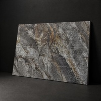 Revêtement mural flexible en ardoise grise-brun quartz classique, imperméable, pliable, pour salon, salle de sport, intérieur et extérieur