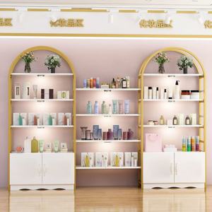 Hot Selling Salon Furniture Art Elegant Cosmetic Beauty Product <b>Wall</b> Nail Salon <b>Display</b> Rack - Product Image 3