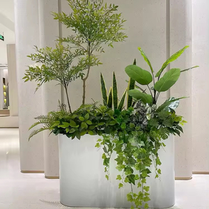 Adorno para el hogar interior, pequeño, grande, grande, plantas en maceta, árbol, plantas artificiales de palmera con maceta - Product Image 4