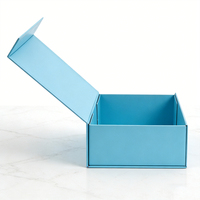 Boîte cadeau pliante magnétique personnalisée, design aseptique, écologique et réutilisable avec options d'impression de logo UV