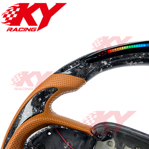 Volant de voiture en fibre de carbone avec LED RPM pour Dodge Challenger Charger Durango SRT Hellcat Scat Pack SRT8 pour Jeep Grand Cherokee - Product Image 2