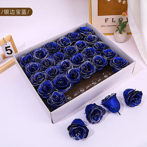 Floristerí<span class=keywords><strong>a</strong></span> Festival Arreglo de flores Suministros Ombre Glitter Rose Heads Spray Pintado Rosas para ramo - Product Image 6