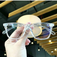 Montura de Gafas Transparente para Mujer, Montura de Gafas para Hombre, Montura de Gafas Ópticas Vintage Cuadrada con Lentes Transparentes