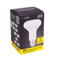 Emballage en carton blanc personnalisé pour les fabricants, impression et taille personnalisées, emballage pour ampoule LED, boîte vide avec fenêtre