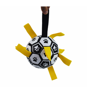 Pelota <span class=keywords><strong>de</strong></span> Fútbol <span class=keywords><strong>de</strong></span> Juguete con Asas <span class=keywords><strong>de</strong></span> Agarre y Diseño <span class=keywords><strong>de</strong></span> Huellas <span class=keywords><strong>de</strong></span> Patas para Jugar al Tira y Afloja <span class=keywords><strong>en</strong></span> Exteriores, Jardín o Playa - Product Image 3