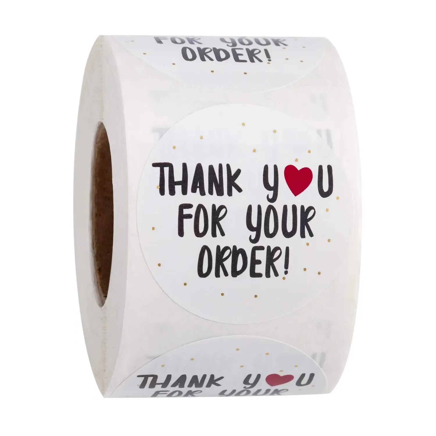 Etiqueta redonda personalizada de 1 pulgada, sello de embalaje de regalo, pegatinas de agradecimiento, sello de negocios pequeño
