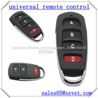 YET084 Télécommande RF universelle 433 MHz à 4 touches, duplicateur et cloneur d'apprentissage de code fixe pour système de sécurité de portail et moteur de porte de garage